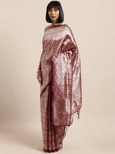 Womens Fashion Ethnic Wine Color Sarees-MLSHWSA1086WNE0ONE